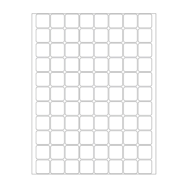 Slide Labels, 88 labels/8.5x11 sheet, Ideal for laser printing